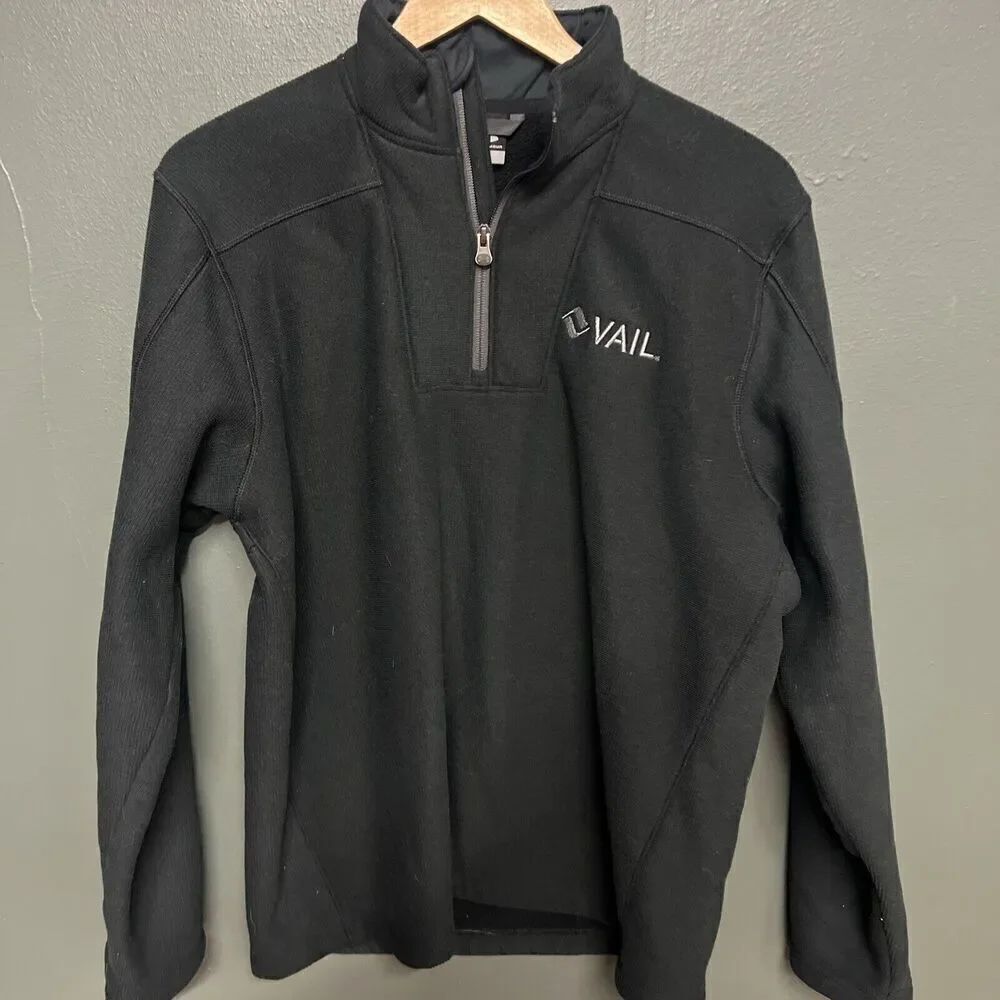 Under Armour Sweater Mens Medium Black Fleece Thermal